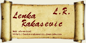 Lenka Rakašević vizit kartica